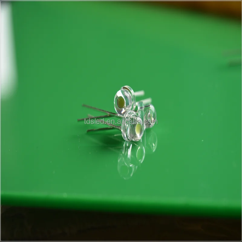 605nm - 610nm 4.8mm orange color strawhat led lamp 120 degree beam angle