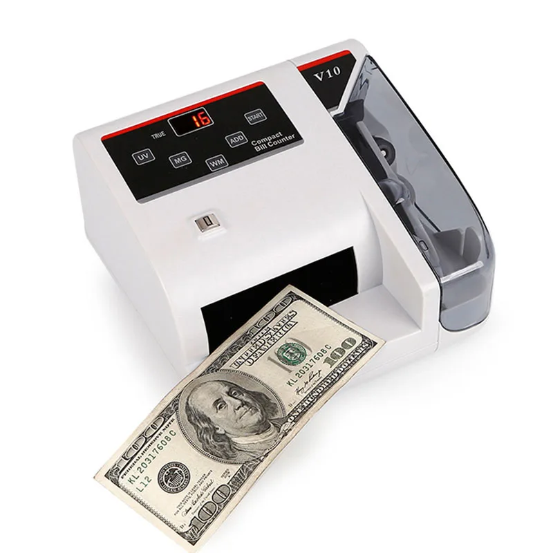 Portable Mini  V10  money counter and detector Machine for most currencies (60841384550)