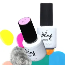1 PCS Nail Gel Polish Base Top Coat Soak Off Permanent UV Gel Bling Mood Nail