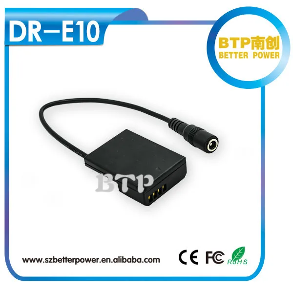 DC coupler DR-E10 compatible with ACK-E10 for canon EOS 1100D power supply battery replacement