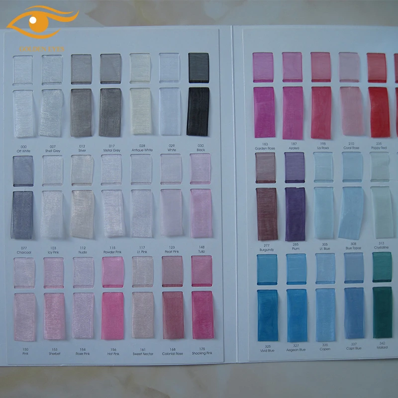 China Supplier 100% Polyester Organza Ribbon Valentine Ribbon Quality Ribbon Wholesale