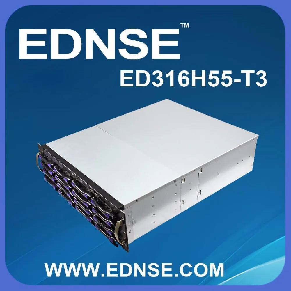 3U компактный шасси горячей замены rckmount ED316H55 - MATX с 16 жесткий диск отсеков для жестких дисков