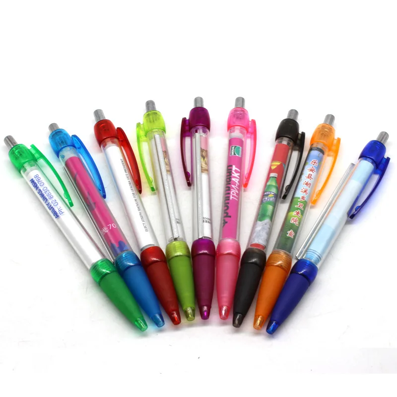 2024 Banner pen with printed logo flag ballpoint pen for promotional