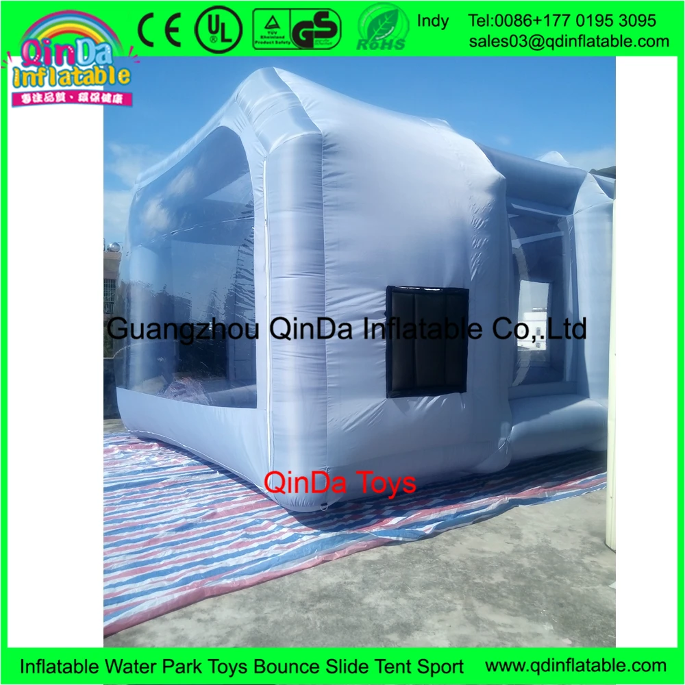 
10*5*3.5m Inflatable Car Wash Tent for Car Painting Room,Inflatable Spray Paint Booth with Carbon Filter 