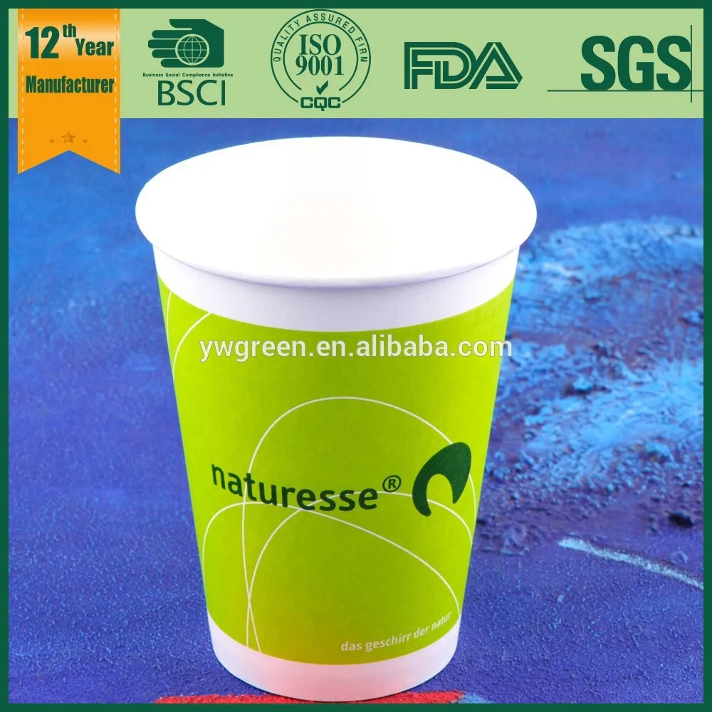 биоразлагаемых пла чашки, diposable биоразлагаемых nespresso чашки, бумажный диффузор кубок