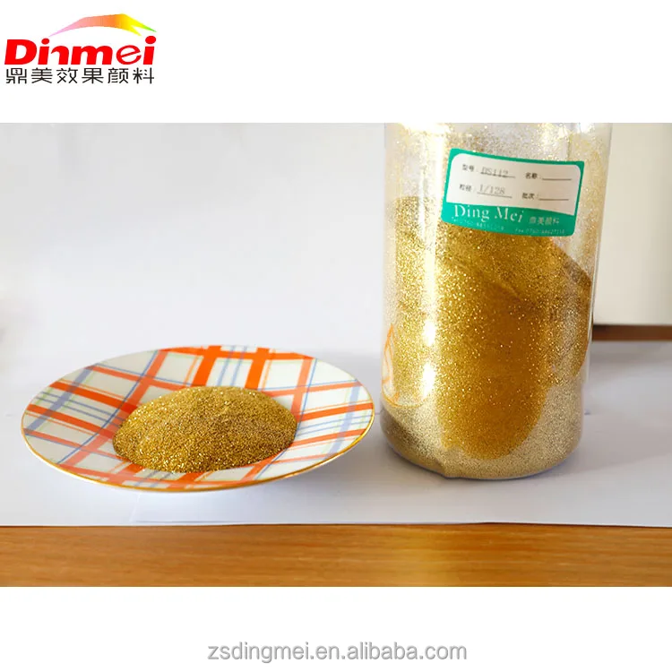 High Quality Non-toxic Light Green Gold Glitter Powder