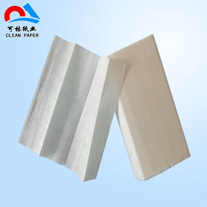 100% Virgin Pulp Tissue Paper 2 Ply Pattern Printed Toilet Paper Hand Towel Custom Embossing Fold Paper Natural