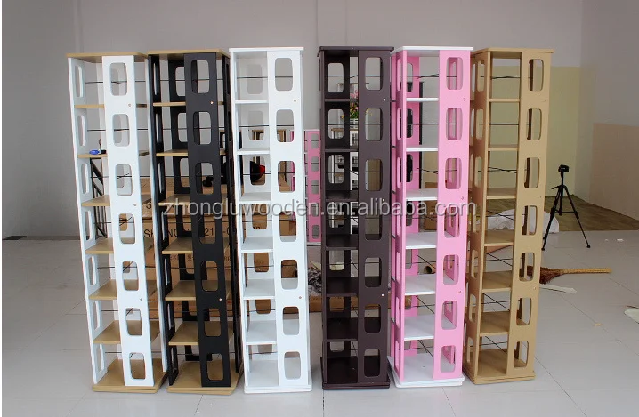 cao county 2017 Hot sales A-1702 Revolving Media Tower walnut wooden revolving bookstand