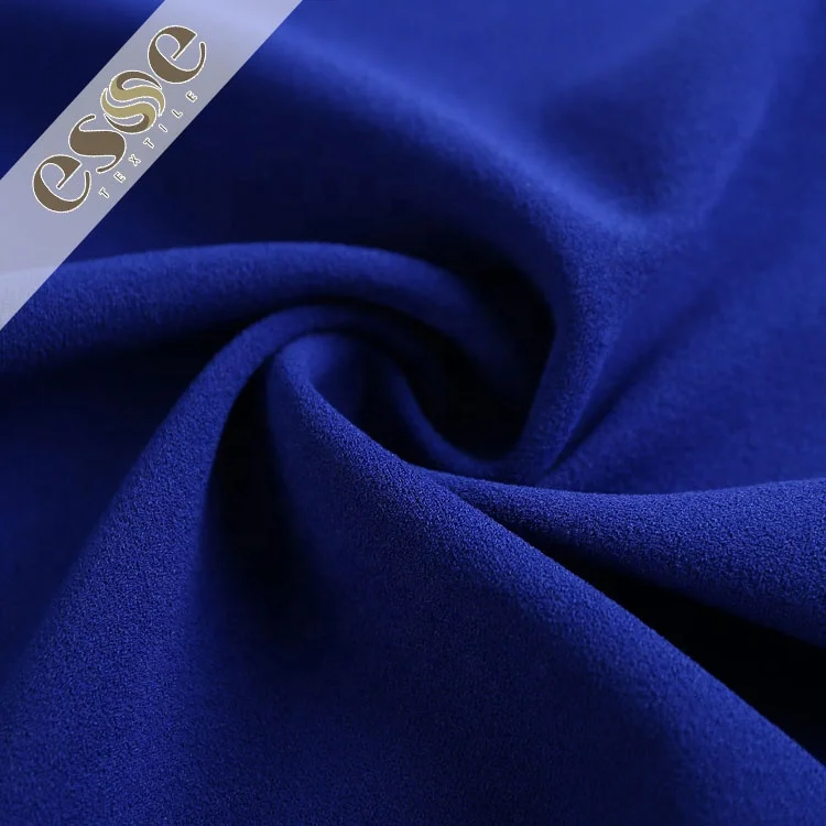 Shaoxing polyester elastic top definition korean white crepe fabric moss crepe fabric for dress