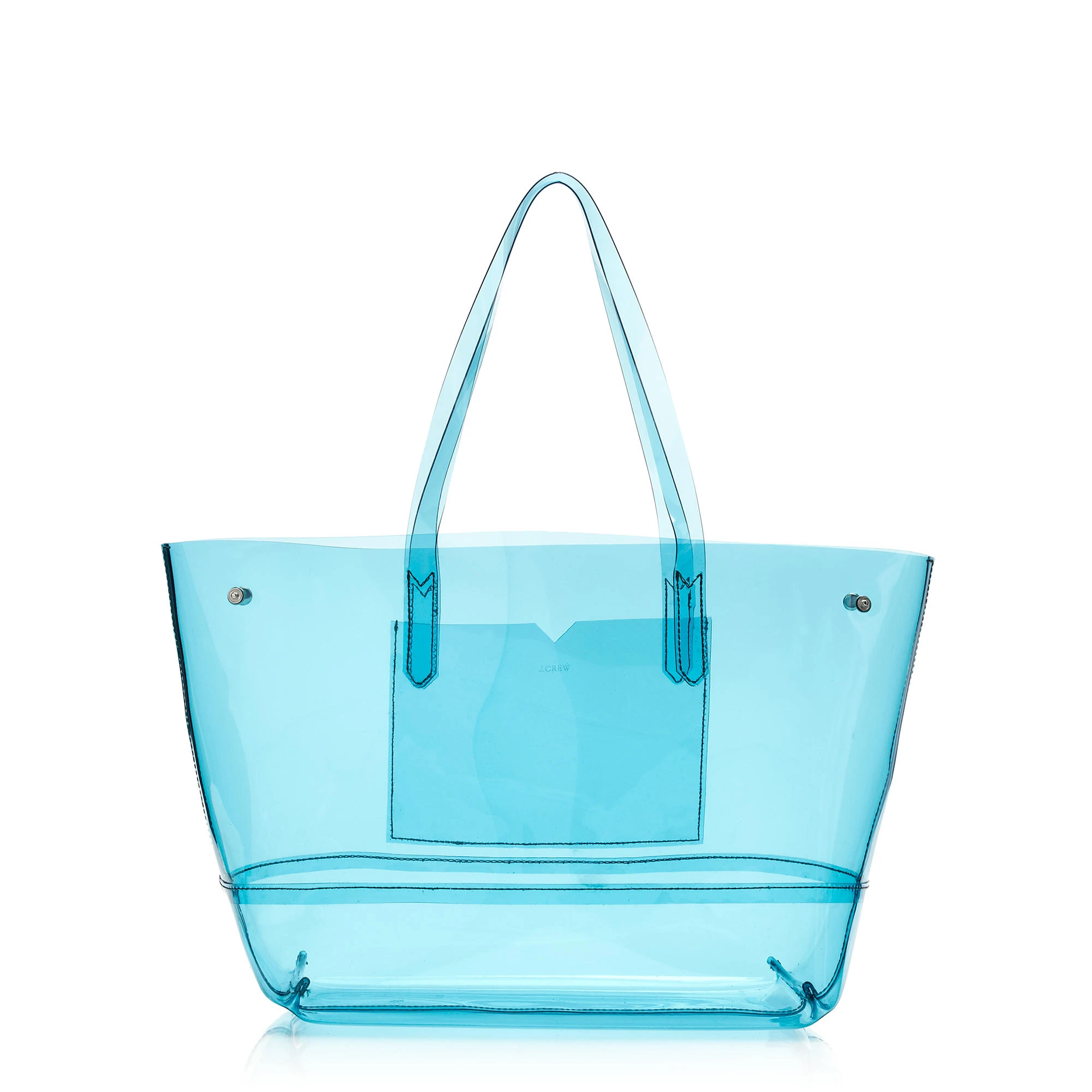 Women Fashion Luxury waterproof Jelly Tote  Clear PVC Beach Bag