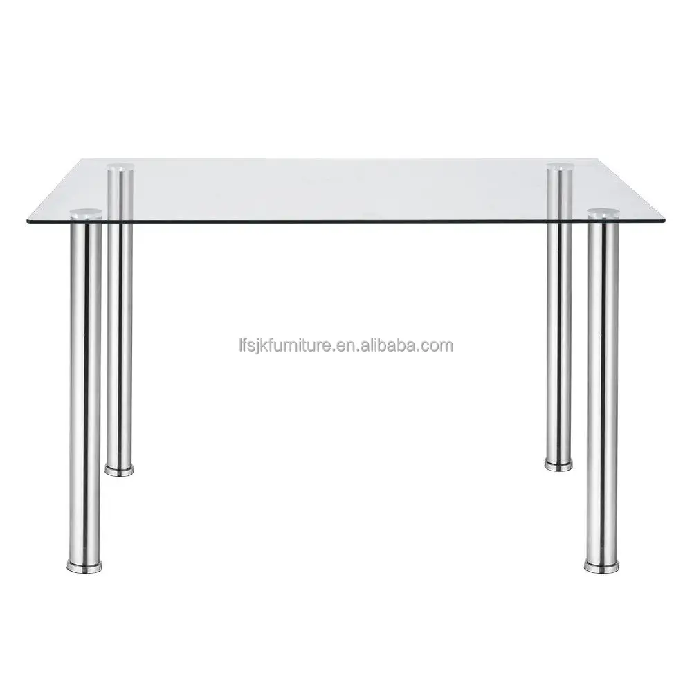 Дешевый набор стеклянных обеденных столов и 4 или 6 стульев из искусственной кожи белого черного цвета