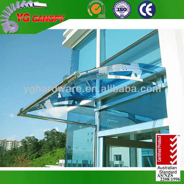 Ламинированный закаленное стекло навес