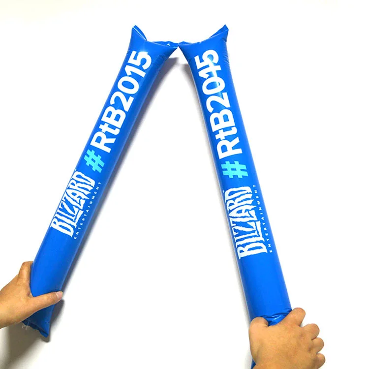
Inflatable Balloon Stick Clappers, Logo Printed Inflatable Noise Sticks 