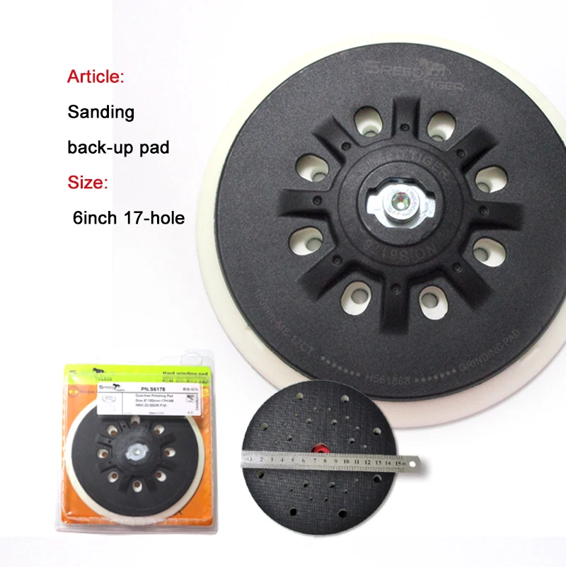 6 Inch 150mm Hook and Loop abrasive Sander Backing sanding Pad disc For Festool Power Tools Accessories