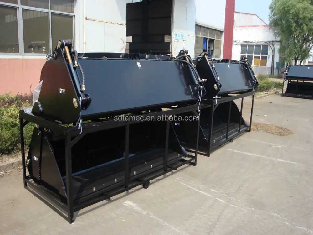 combined bucket 4 in 1 bucket for skid loader attachment