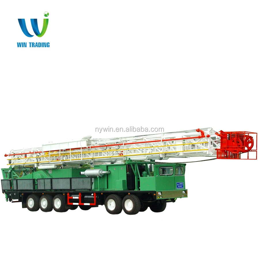 
RG API Standard Oil Field Oil and Gas Well Bore Hole Truck Mounted Mobile 550hp ZJ10 Drilling and Workover rig 