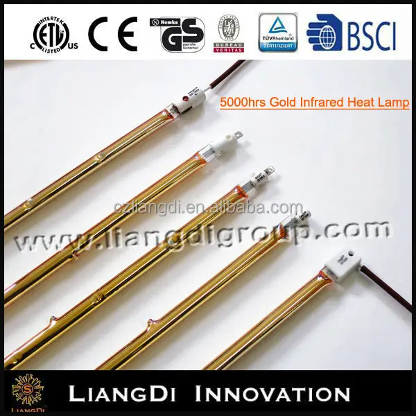 Кварцевые галогенные инфракрасной печи лампы, обогрев труб элегантный трубки