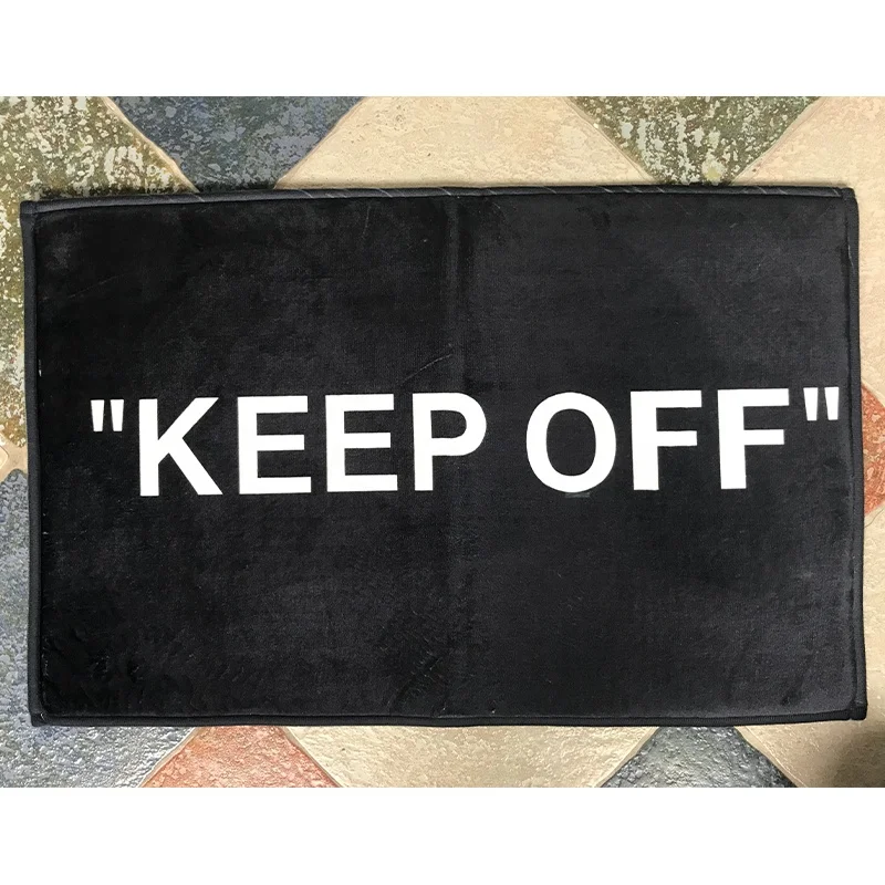 
50*80cm Coral Fleece KEEP OFF Doormats For Bedroom Room Welcome Front Door 