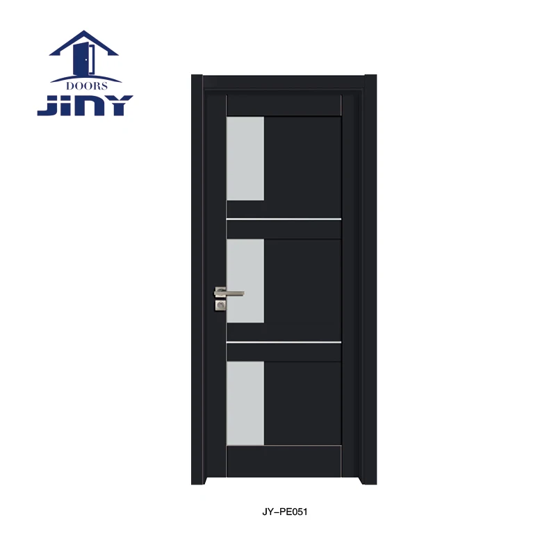 
Simple design glass door insert replacement interior door 