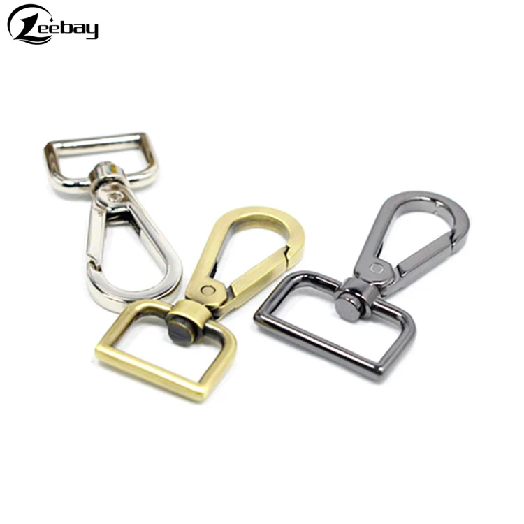 Wholesale various design carabiner hook metal snap buckle hook for sling bag