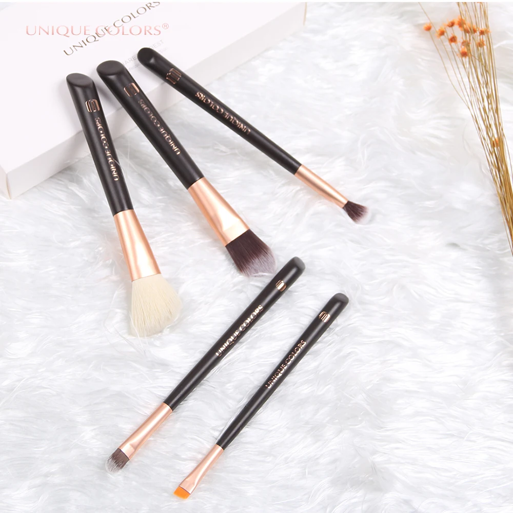 Unique Colors 5pcs Foundation Facial Make Up Brush Nylon Hair Powder Makeup Brush