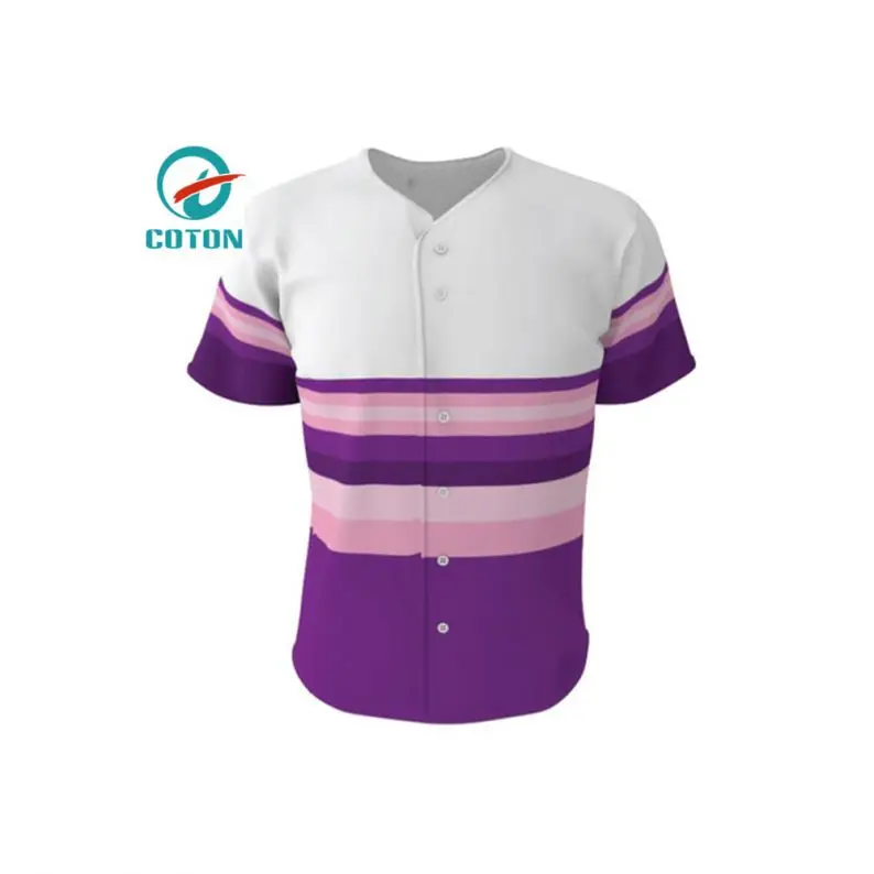 
Custom Baseball Uniforms Wholesale Cheap Blank Sublimated 100% Polyester Coed Softball Shirts Baseball Jerseys 