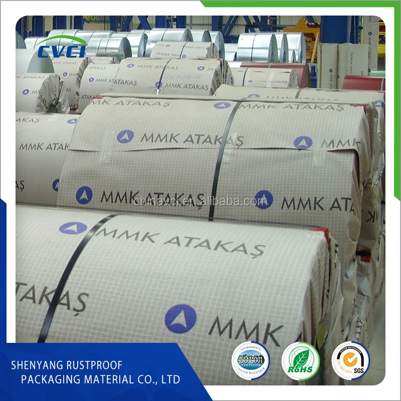 woven fabric raffia laminated Anti Corrosion VCI Paper, Corrosion Inhibitor VCI Paper Wrap