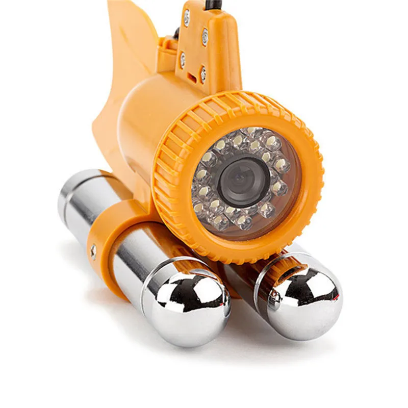20 Meters Deep Underwater Waterproof Micro Fish Finder Fishing Video Camera System Kit With 24Pcs White LED Lights