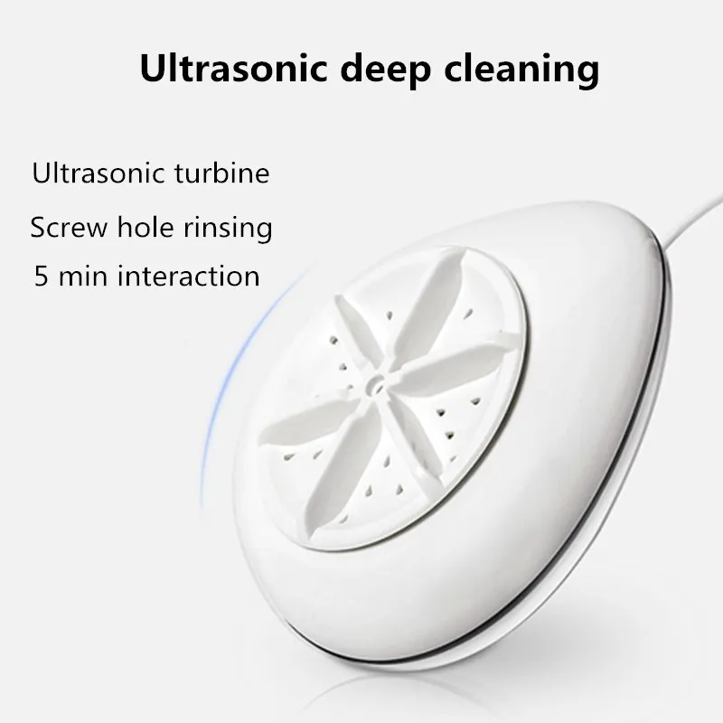 New hot selling product ultrasonic turbine cleaning machine mini clothes lazy portable washing machine