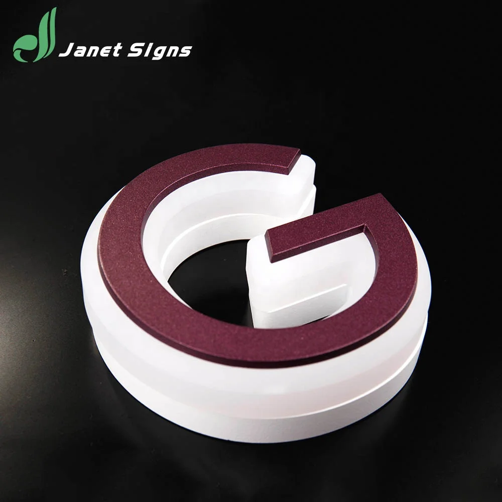 
High illuminated edgelit acrylic lighted led signage letter for outdoor signage 