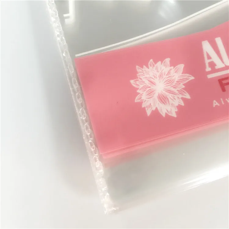 
recycle 100% biodegradable custom size clear OPP plastic self adhesive poly bag 