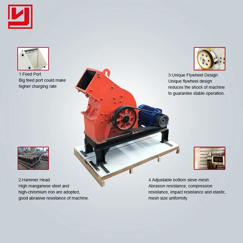 Top Quality Mini Trap Rock Pc 600X400 Hammer Crusher With Competitive Price Large Capacity