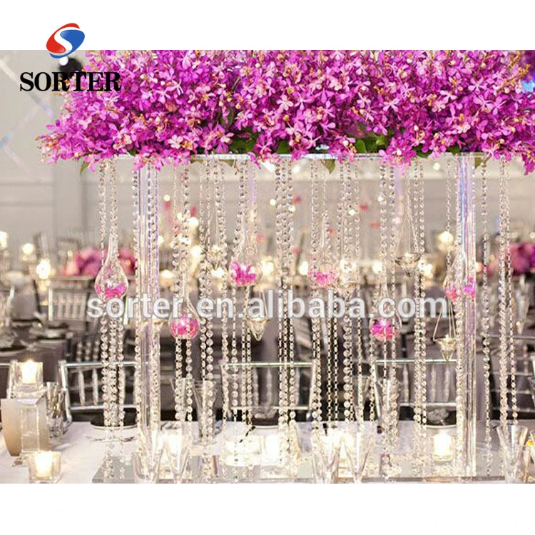 Wedding Crystal Tree crystal with hanging garland