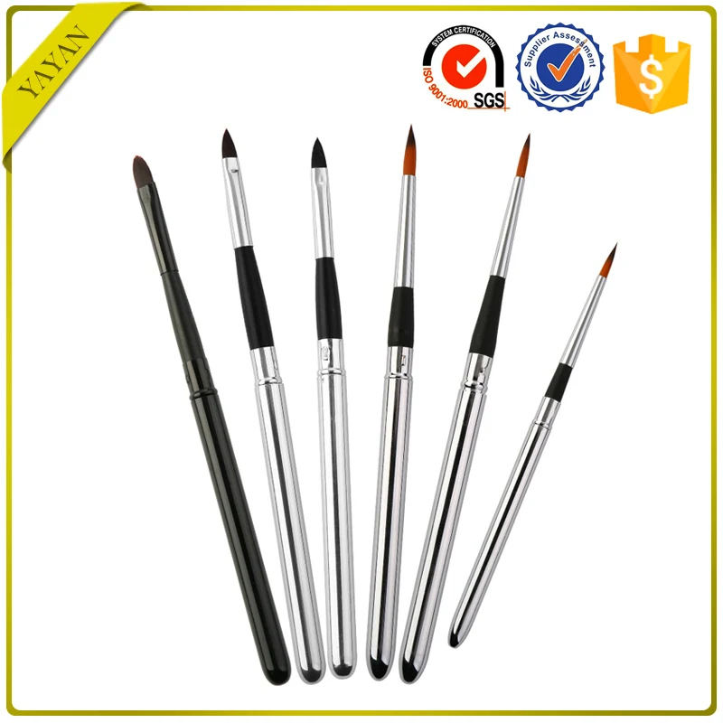 OEM Art Supplies Artist Paintbrush With Brass Ferrule Photoshop Gouache Paint Brushes for Drawing