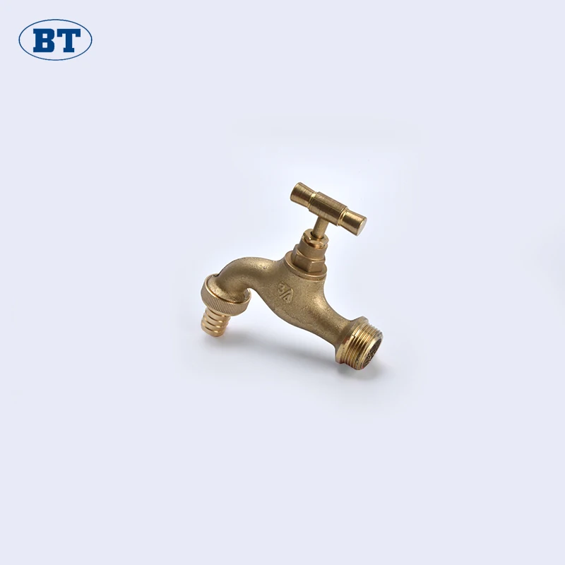 BT2015 good market brass bibcock heat exchanger tap