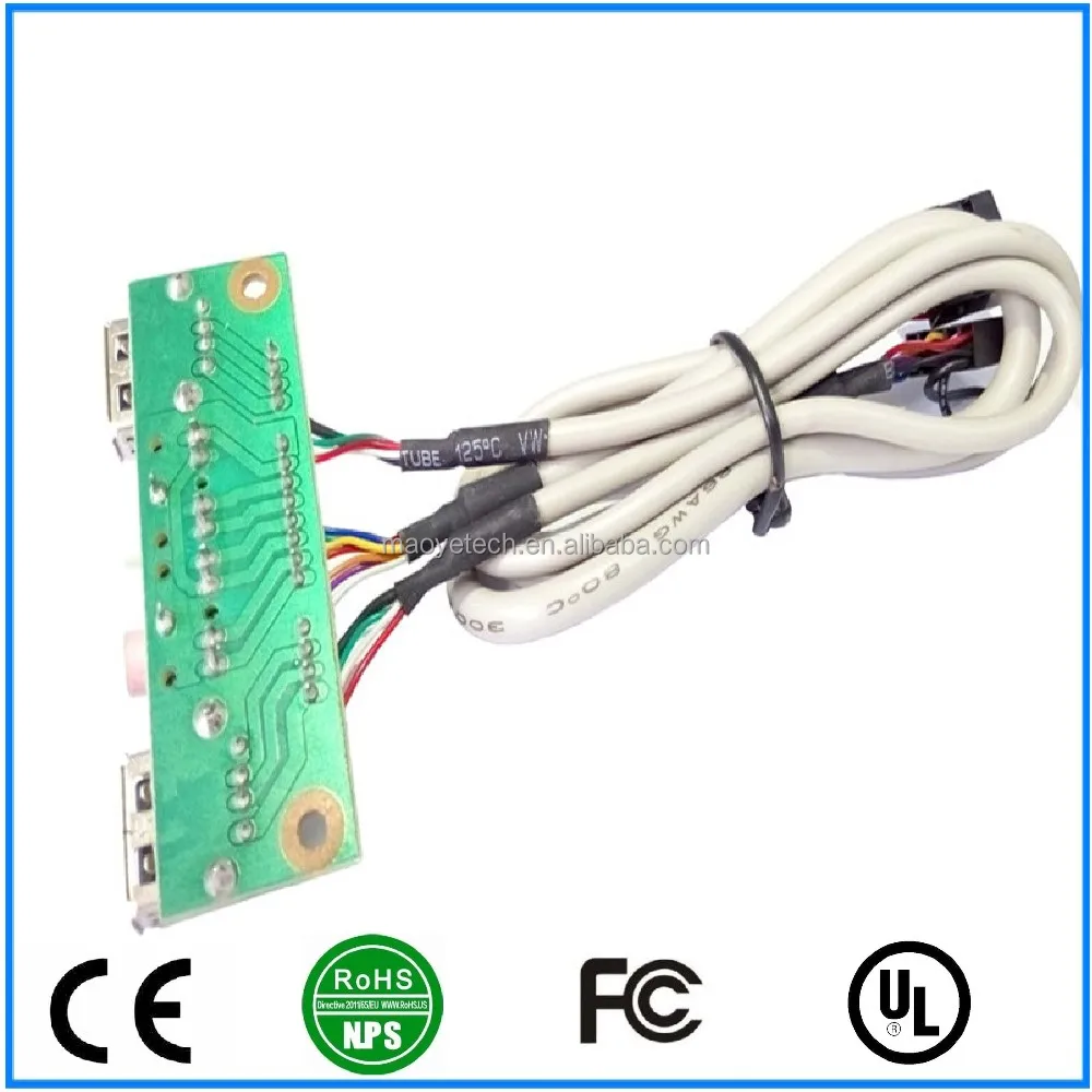 PC Computer Case Front Panel mounted cable USB 3.0 + USB 2.0 Audio Port Connection Cable