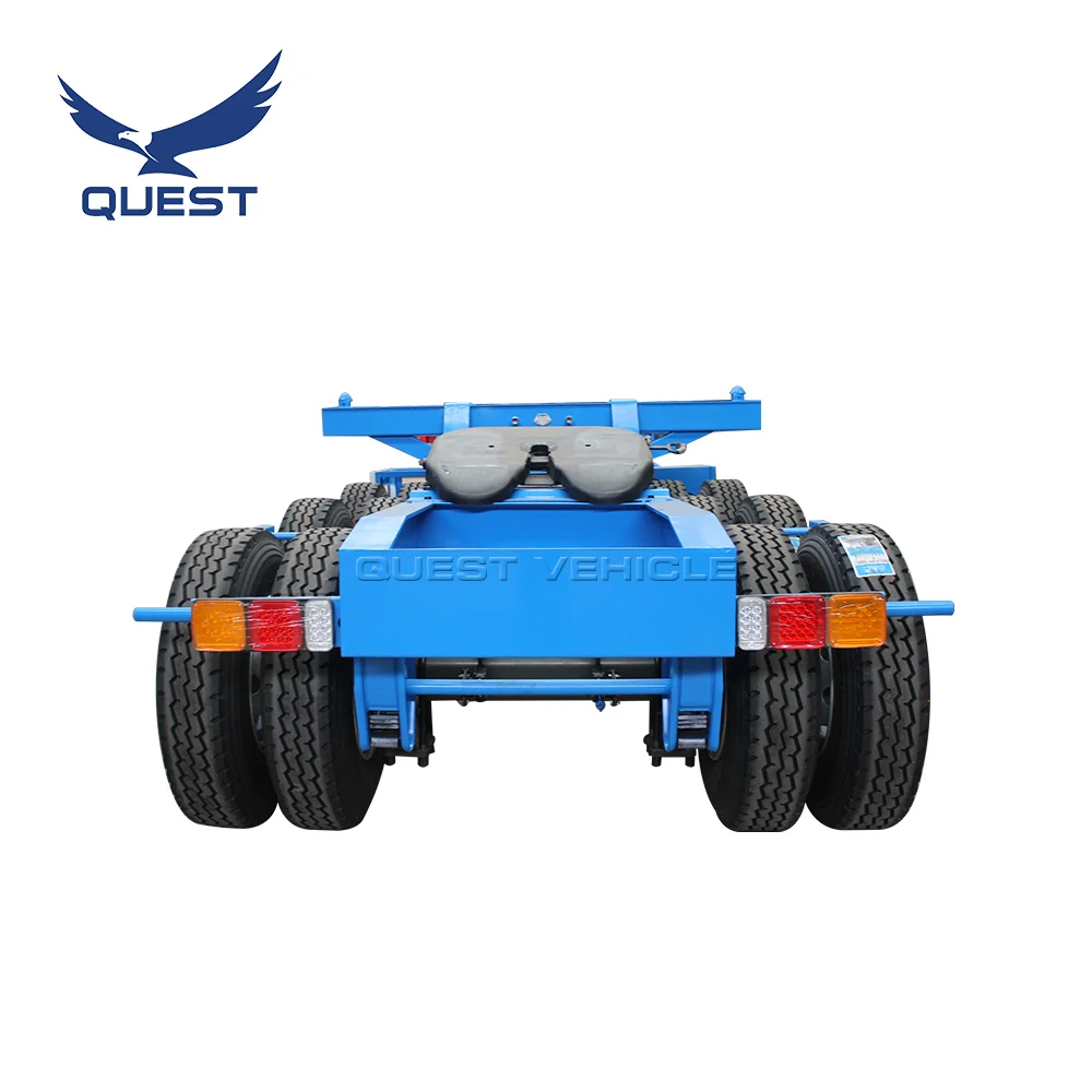 China Manufacturer 3 Axles Skeleton container semi truck chassis interlink trailer 20ft 40ft Superlink Trailer