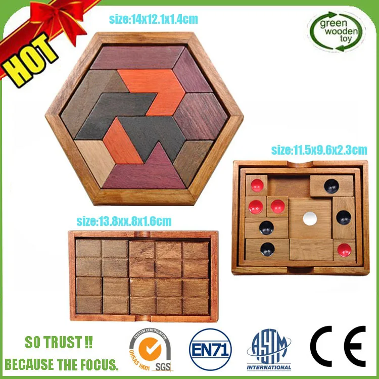
Wooden Puzzle Set,Intelligent Toys For Adult,Iq Puzzle 3D Wooden Puzzle Cube 