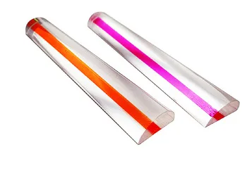 Transparent Ruler Reading Magnifying Glass Bar with Tracker Line