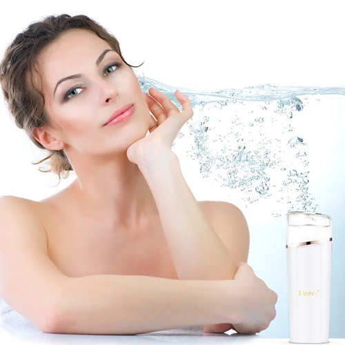 
newe personal nano handy mist led light fresh atomizer can be baby face 
