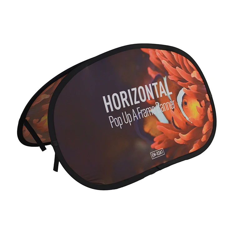 
hot sale rotating display outdoor fold frame a shape board poster stand 