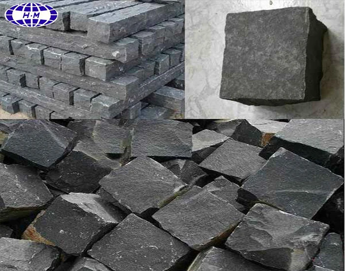 Черная базальтовая тумба