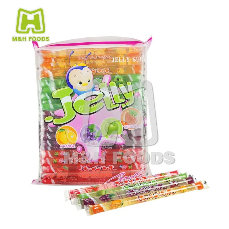 Jelly Candy Assorted Fruit Jelly Stick in Bags