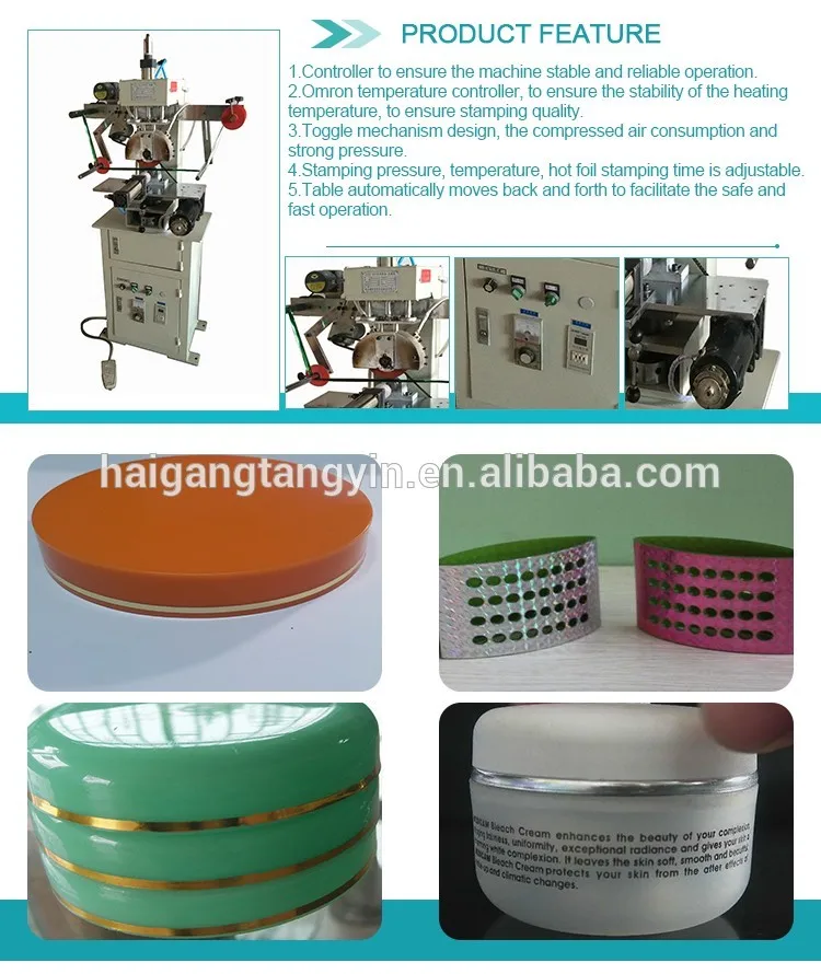 Electric wires hot foil machine, number line hot stamping machine,plastic tube no. printing machine