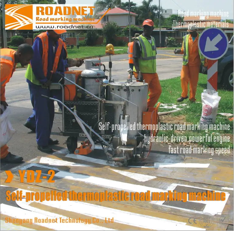 Self-propelled honda Gasoline Engine Thermoplastic Screed Road Line Paint Machine for road marking