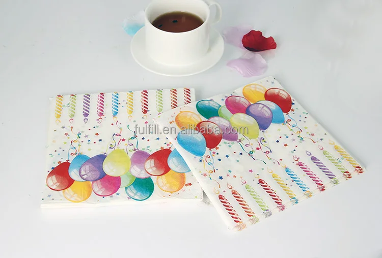 custom design decorative paper napkins wedding napkins printed valentines day