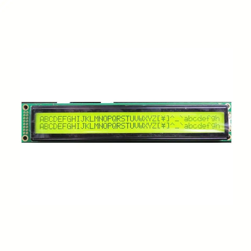 Factory direct sales 40x2 character lcd display with dimension 182 x 33.5mm lcd modules