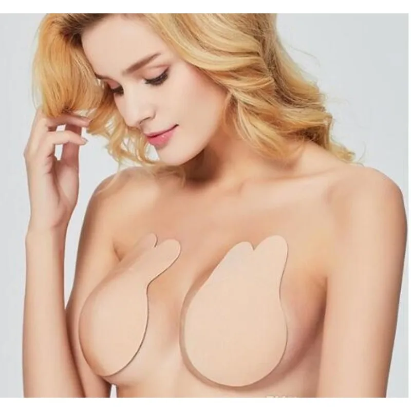 QUIKI strapless Push Up bra Breathable Lift Breast Breathable Invisible Silicone Bra