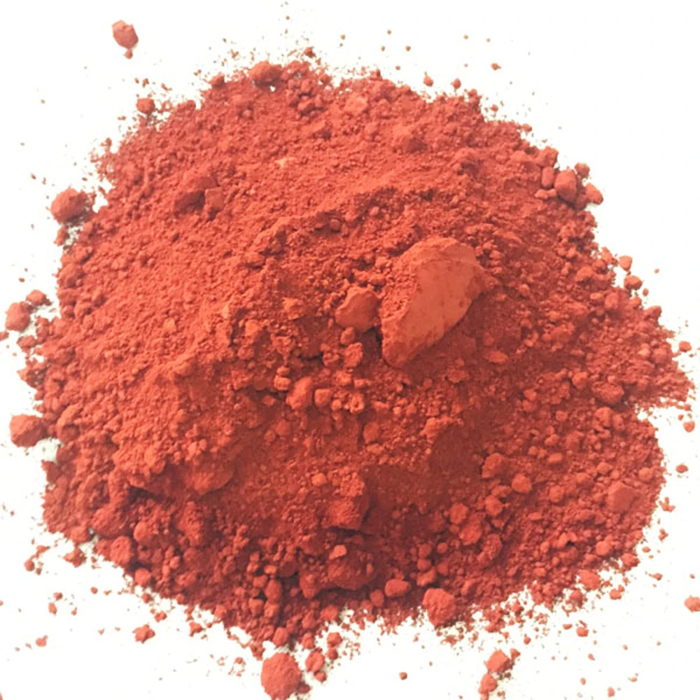 China Cosmetic Iron oxide red in lipsticks, matte red oxide pigment, micaceous iron oxide