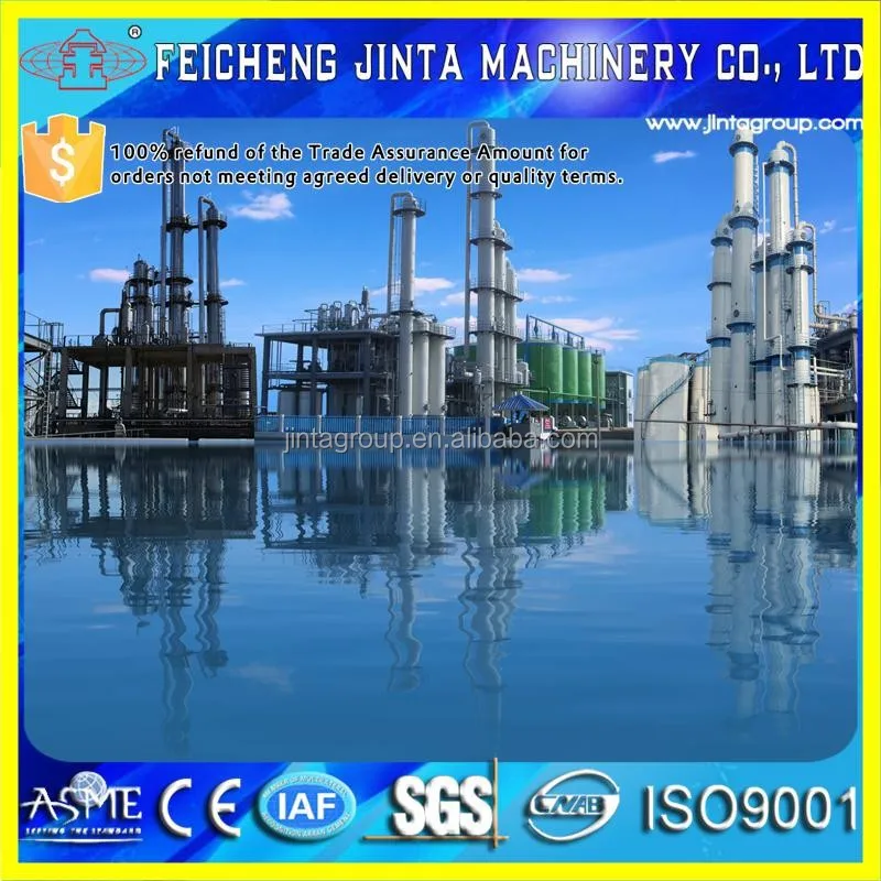 99.9% industrial dehydration alcohol ethanol distillation project, distillation columns
